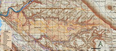 Freethey's non-existent company Sand Flats Recreation Area digital map