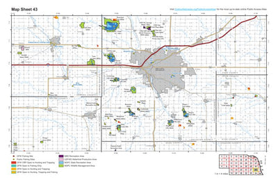 Game and Parks Commission Public Access Atlas Map Sheet 43 - Nebraska Game and Parks Commission - 2019 digital map