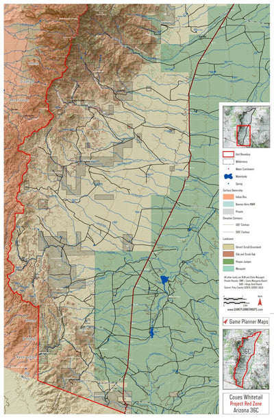 Game Planner Maps AZ 36C 1 digital map