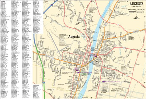 Garmin Maine Atlas & Gazetteer- Augusta digital map