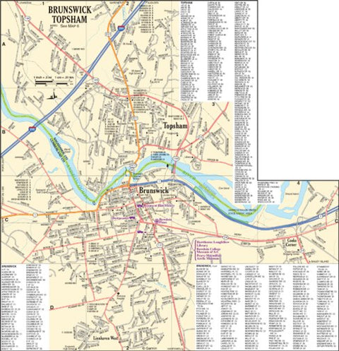 Garmin Maine Atlas & Gazetteer- Brunswick/Topsham digital map