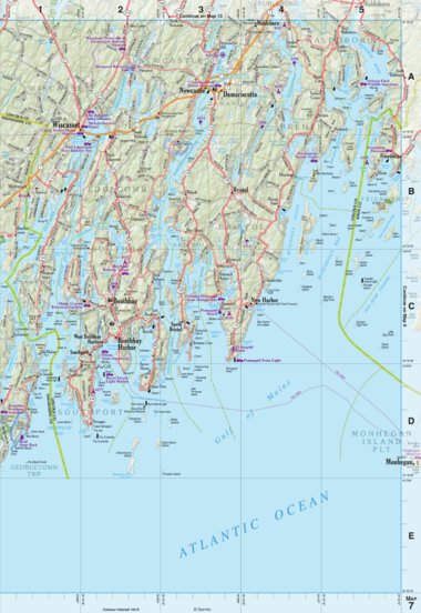 Maine Atlas & Gazetteer Map 7 map by Garmin - Avenza Maps