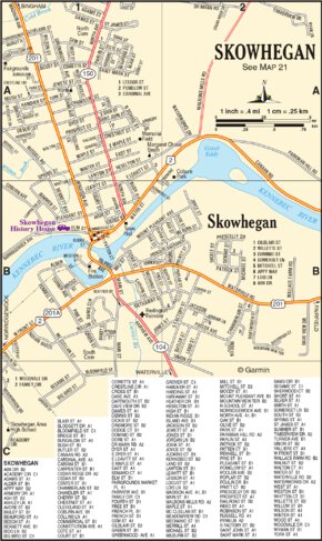 Garmin Maine Atlas & Gazetteer- Skowhegan digital map
