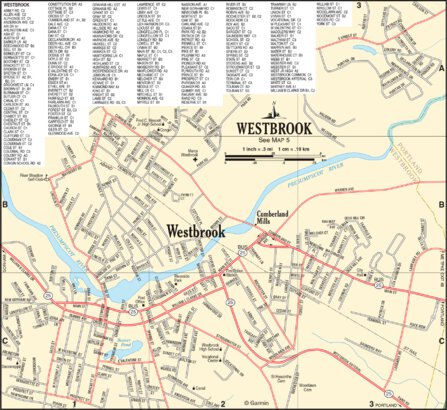 Garmin Maine Atlas & Gazetteer- Westbrook digital map