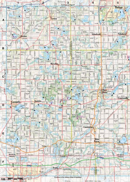 Garmin Michigan Atlas & Gazetteer Page 106 digital map