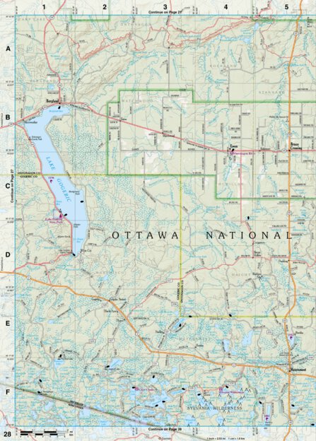 Garmin Michigan Atlas & Gazetteer Page 28 digital map