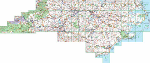 Garmin North Carolina Atlas & Gazetteer Highway Map digital map