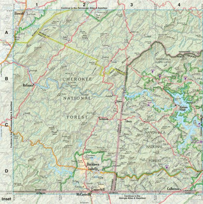 Garmin North Carolina Atlas & Gazetteer Page 28 Inset digital map