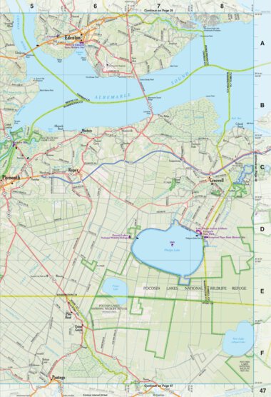 Garmin North Carolina Atlas & Gazetteer Page 47 digital map