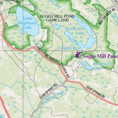 Garmin North Carolina Atlas & Gazetteer Page 75 digital map