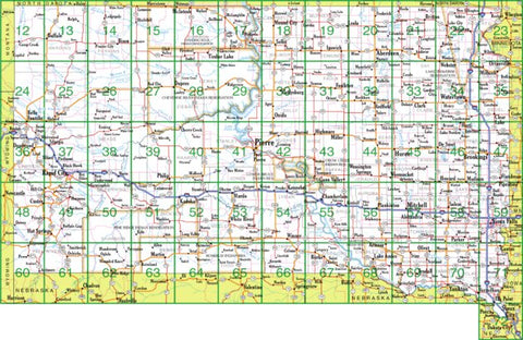 Garmin South Dakota Atlas & Gazetteer Overview Map bundle exclusive