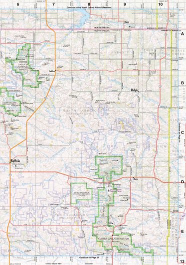 Garmin South Dakota Atlas & Gazetteer Page 13 bundle exclusive