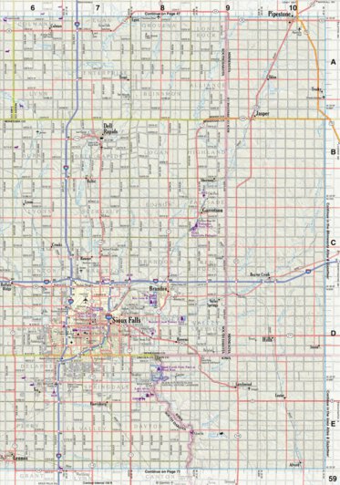 Garmin South Dakota Atlas & Gazetteer Page 59 bundle exclusive