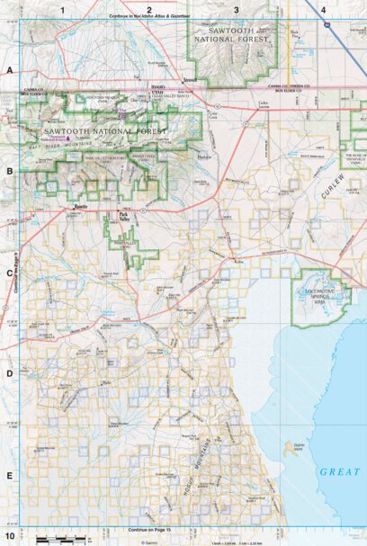 Garmin Utah Atlas & Gazetteer Page 10 digital map