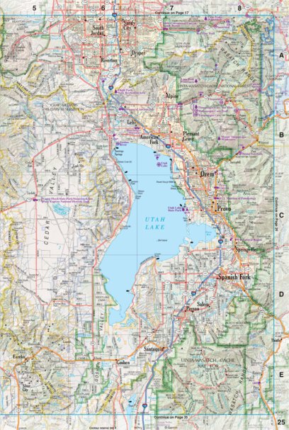 Garmin Utah Atlas & Gazetteer Page 25 digital map