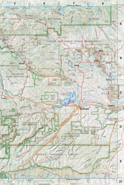 Garmin Utah Atlas & Gazetteer Page 27 digital map