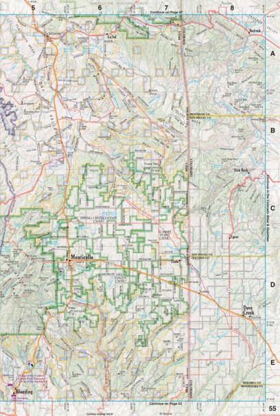 Garmin Utah Atlas & Gazetteer Page 55 digital map