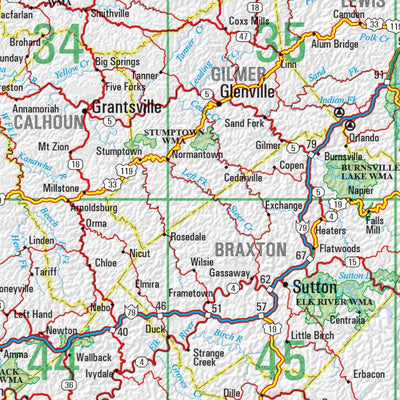 Garmin West Virginia Atlas & Gazetteer Overview Map digital map