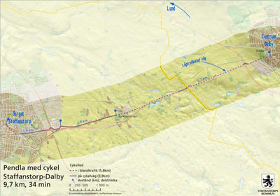 Geoinfo Staffanstorp-Kävlinge Pendla med cykel: Staffanstorp-Dalby digital map