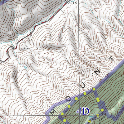 George Washington & Jefferson National Forest Alleghany digital map