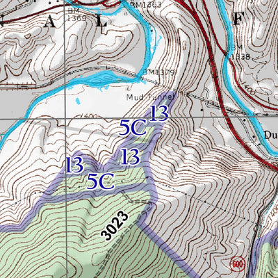 George Washington & Jefferson National Forest Callaghan digital map