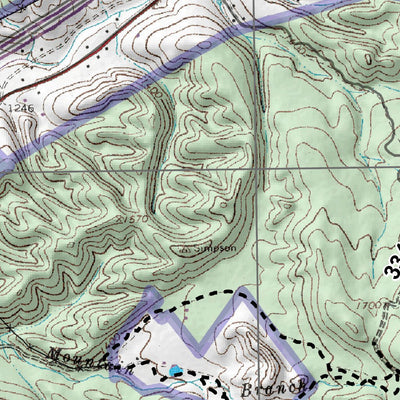 George Washington & Jefferson National Forest Longdale Furnace digital map