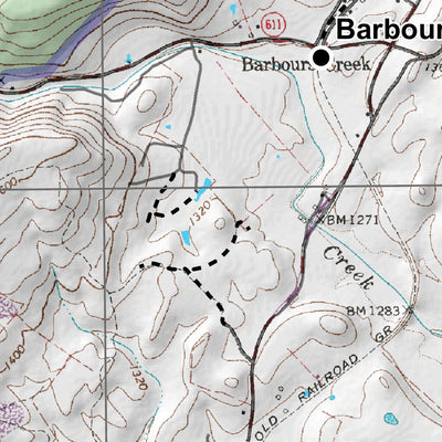 George Washington & Jefferson National Forest New Castle digital map