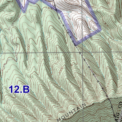 George Washington & Jefferson National Forest New Castle digital map