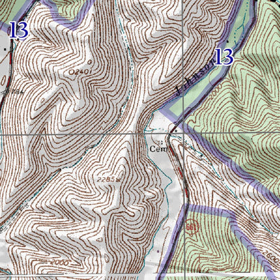 George Washington & Jefferson National Forest Rucker Gap digital map
