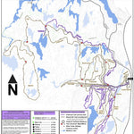 Georgian Nordic Outdoor Activity Centre GNOAC Snowshoeing Trails Map 2022 digital map