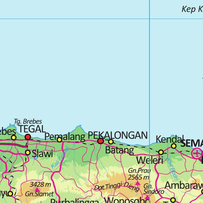 Georof Map Services Pulau Jawa (Java Island) digital map