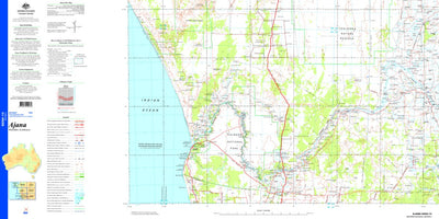 Geoscience Australia Ajana SG50 - 13 digital map