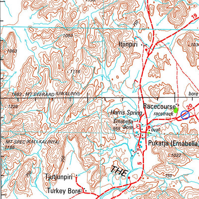 Geoscience Australia Alberga SG53 - 09 digital map