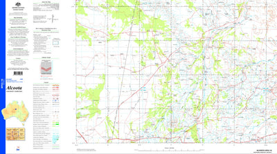 Geoscience Australia Alcoota SF53 - 10 digital map