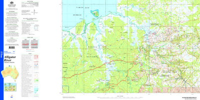 Geoscience Australia Alligator River SD53 - 01 digital map