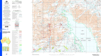 Geoscience Australia Andamooka SH53 - 12 digital map