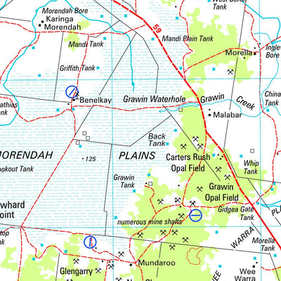 Geoscience Australia Angledool SH55 - 07 digital map