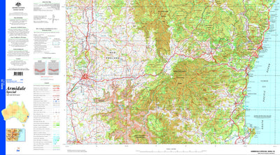 Geoscience Australia Armidale Special SH56 - 10 digital map