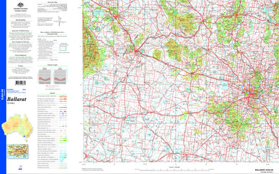 Geoscience Australia Ballarat - SJ54-08 digital map