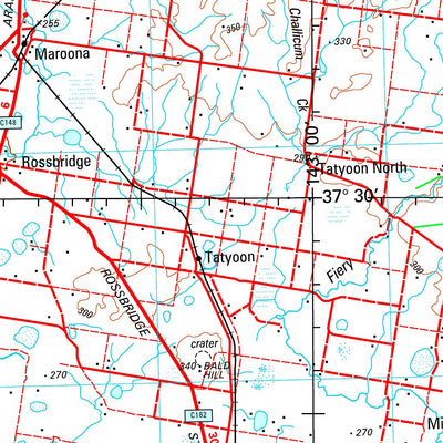 Geoscience Australia Ballarat - SJ54-08 digital map