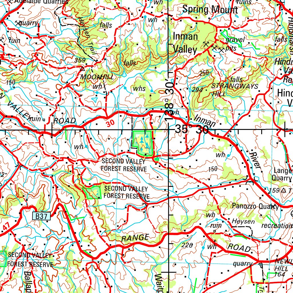 Barker SI54 - 13 Map by Geoscience Australia | Avenza Maps