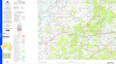Geoscience Australia Barnato SH55 - 13 digital map