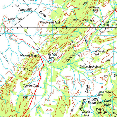 Geoscience Australia Barnato SH55 - 13 digital map