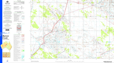 Geoscience Australia Barrow Creek SF53 - 06 digital map