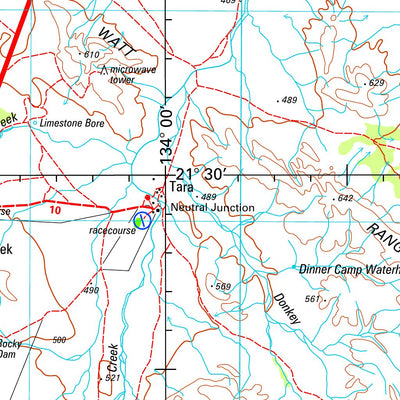 Geoscience Australia Barrow Creek SF53 - 06 digital map