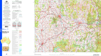 Geoscience Australia Bathurst SI55 - 08 digital map