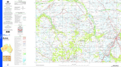Geoscience Australia Belele SG50 - 11 digital map