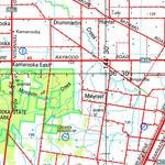 Geoscience Australia Bendigo SJ55 - 01 digital map