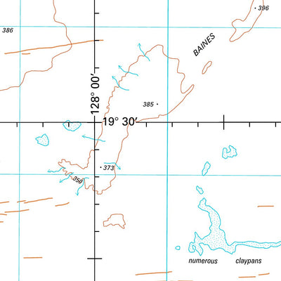 Geoscience Australia Billiluna SE52 - 14 digital map