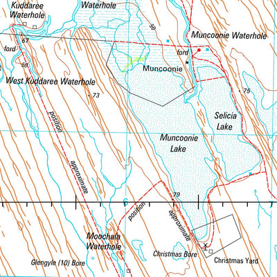 Geoscience Australia Birdsville SG54 - 05 digital map